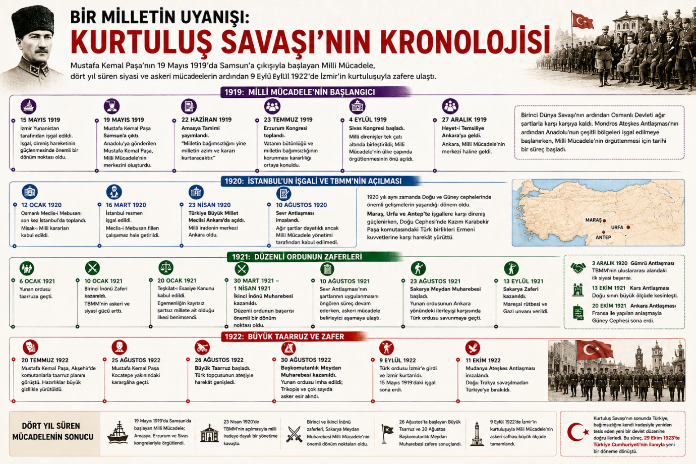 Bir Milletin Uyanışı: Kurtuluş Savaşı’nın KronolojisiBir Milletin Uyanışı: Kurtuluş Savaşı’nın Kronolojisi