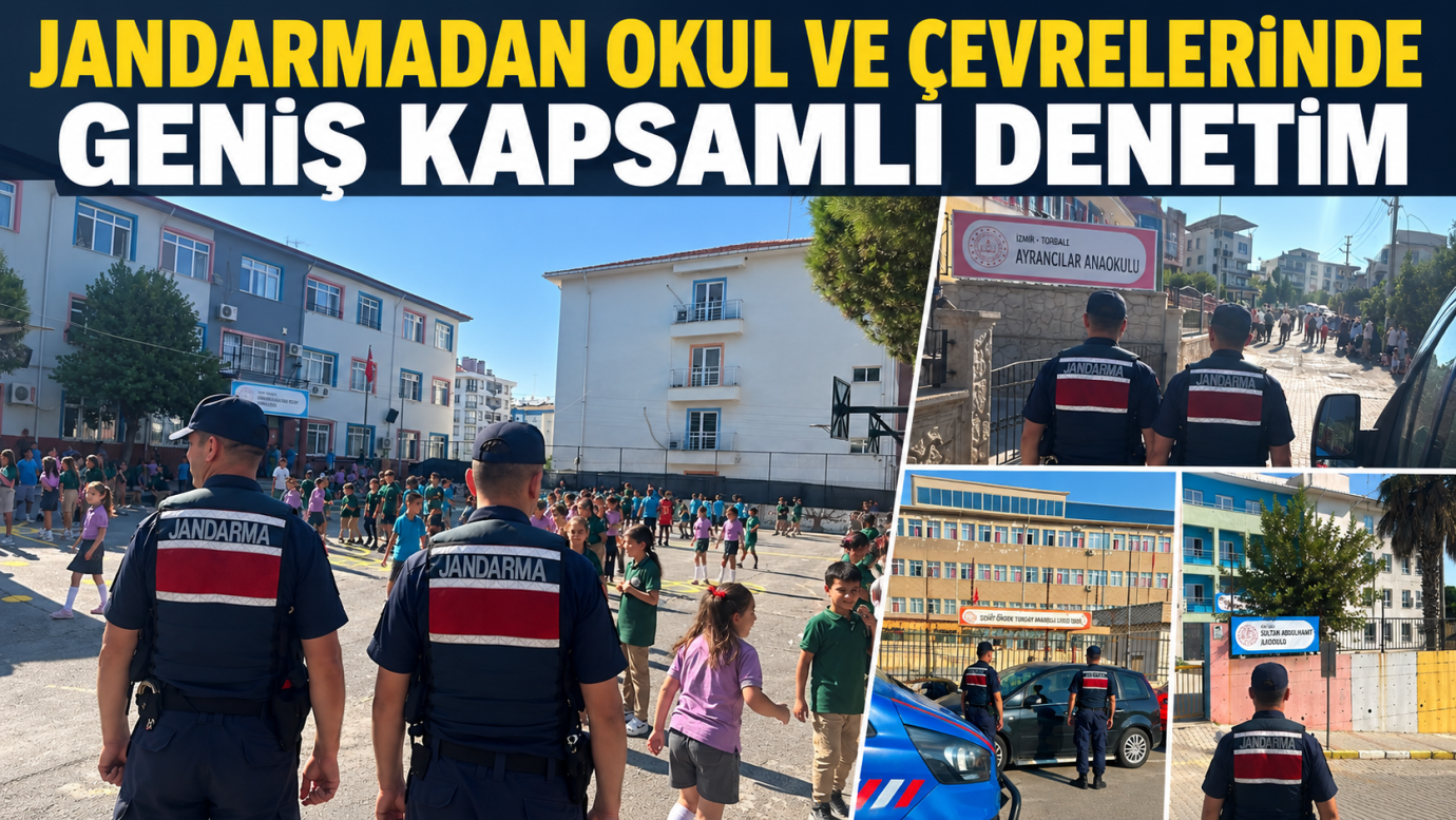 JANDARMADAN OKUL VE ÇEVRELERİNDE GENİŞ KAPSAMLI DENETİM