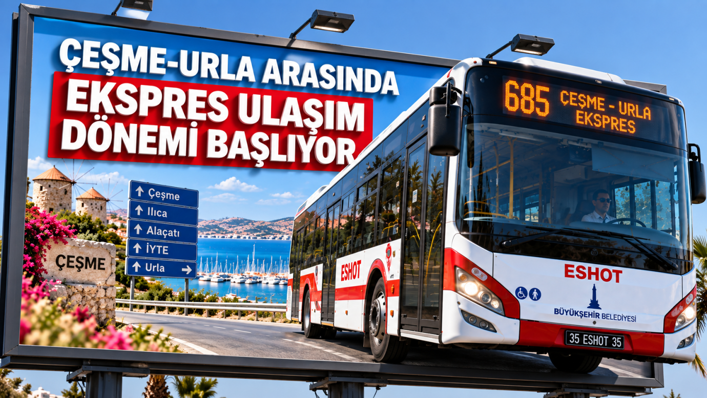 ÇEŞME-URLA ARASINDA EKSPRES ULAŞIM DÖNEMİ BAŞLIYOR