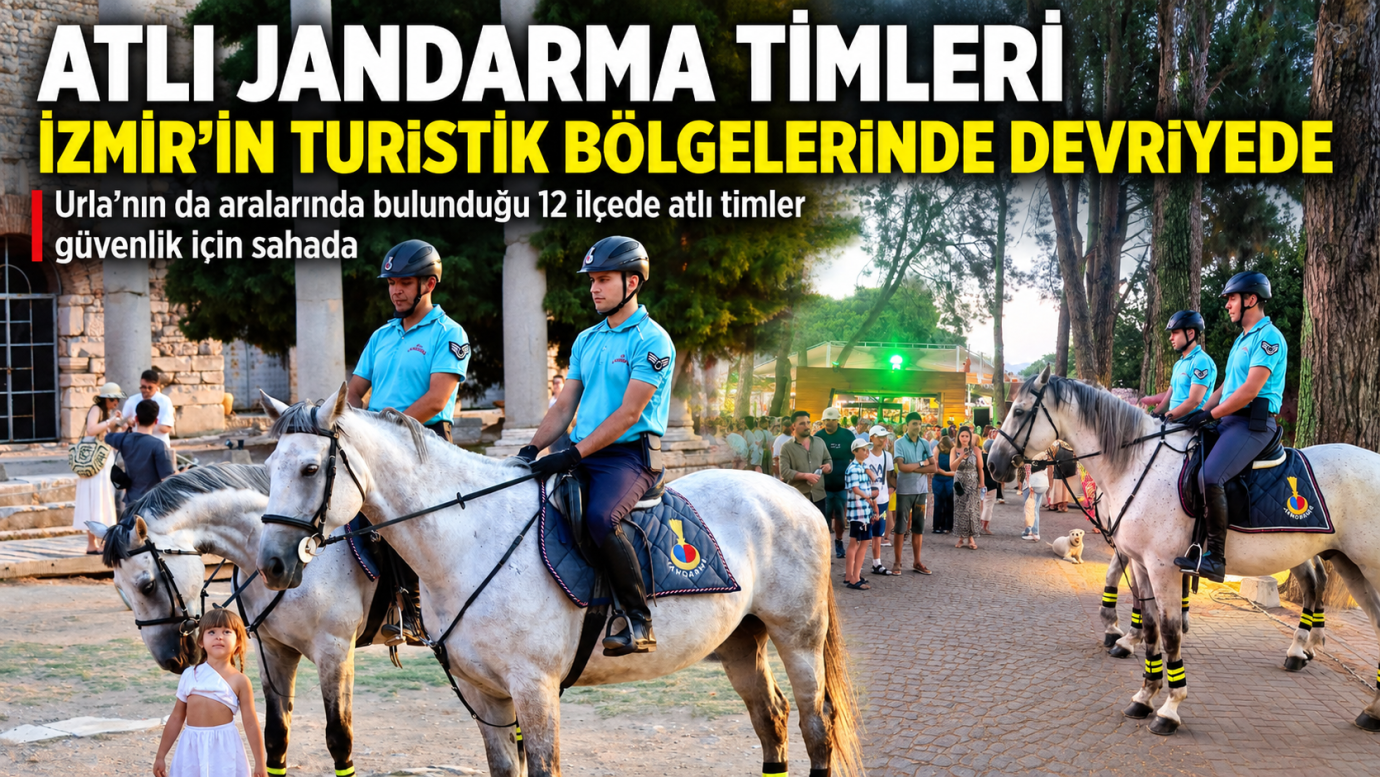 ATLI JANDARMA TİMLERİ İZMİR’İN TURİSTİK BÖLGELERİNDE DEVRİYEDE