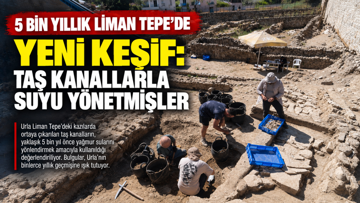 URLA’NIN 5 BİN YILLIK SIRRI TAŞ KANALLARDA ORTAYA ÇIKTI