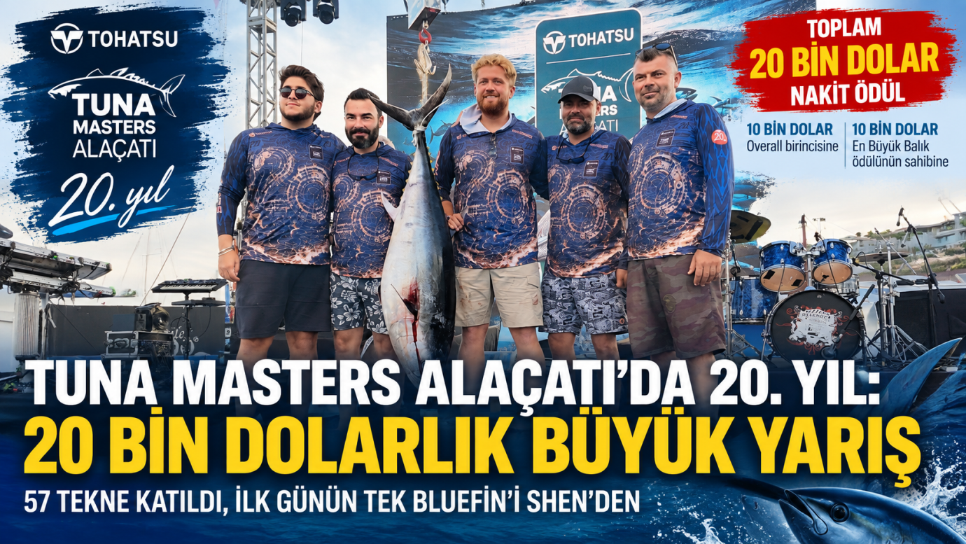 TUNA MASTERS ALAÇATI’DA 20. YIL: 20 BİN DOLARLIK BÜYÜK YARIŞ