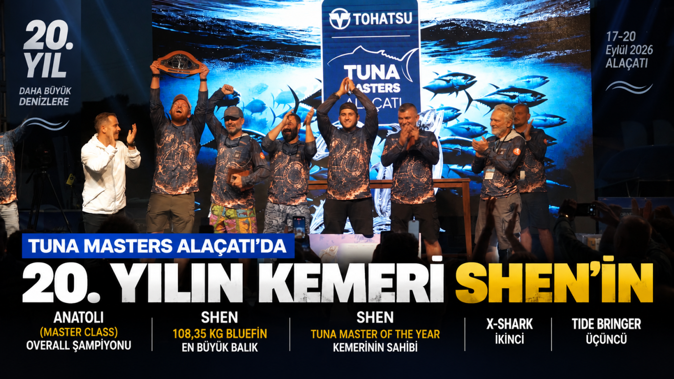TUNA MASTERS ALAÇATI’DA 20. YILIN KEMERİ SHEN’İN
