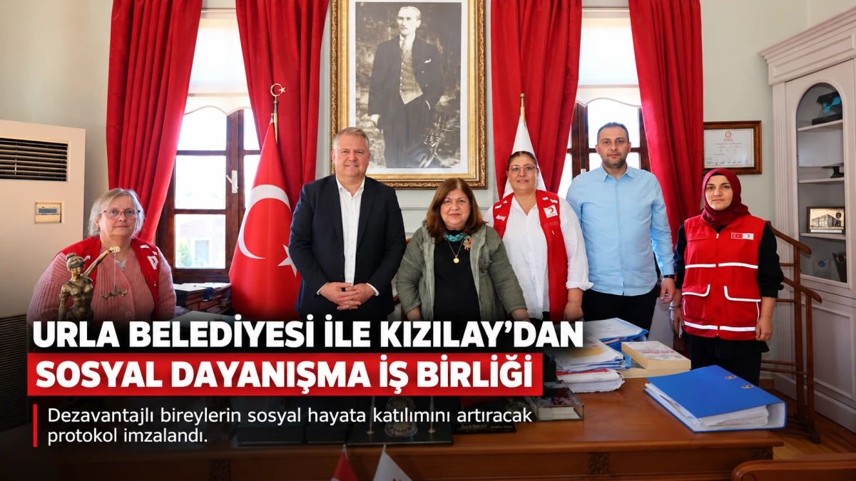 URLA BELEDİYESİ İLE KIZILAY’DAN SOSYAL DAYANIŞMA İŞ BİRLİĞİ