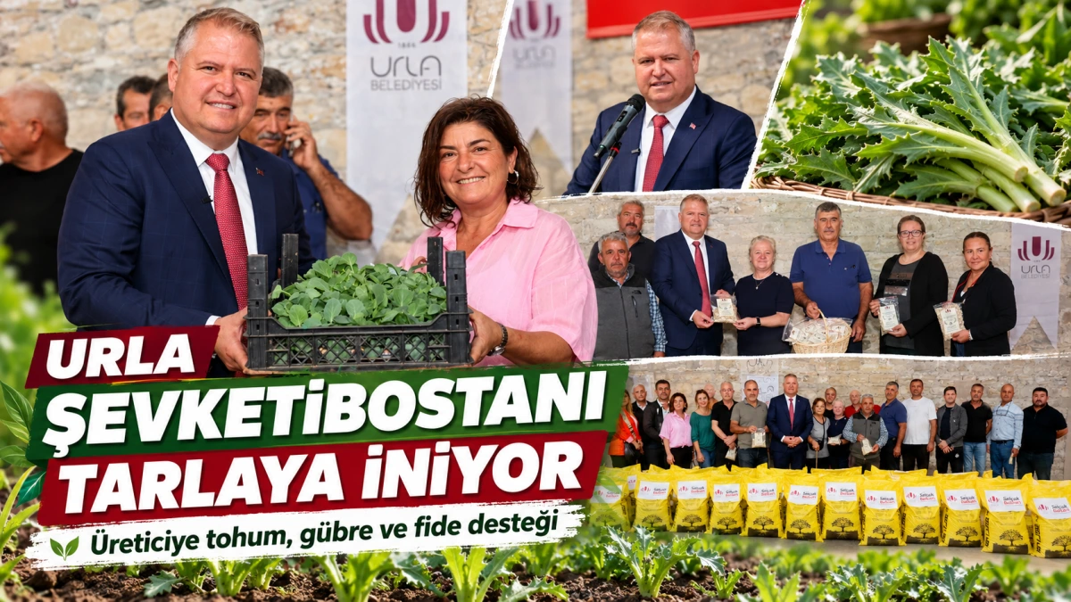 URLA ŞEVKETİBOSTANI TARLAYA İNİYOR