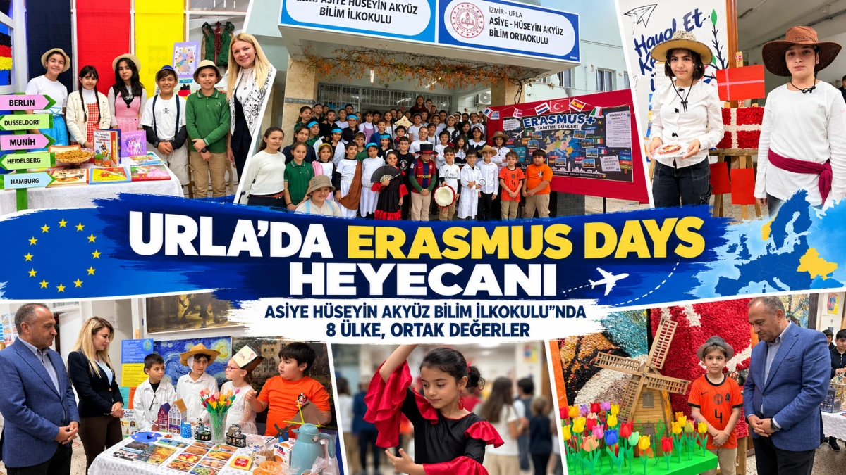 URLA’DA ERASMUS DAYS HEYECANI: SEKİZ ÜLKE, ORTAK DEĞERLER