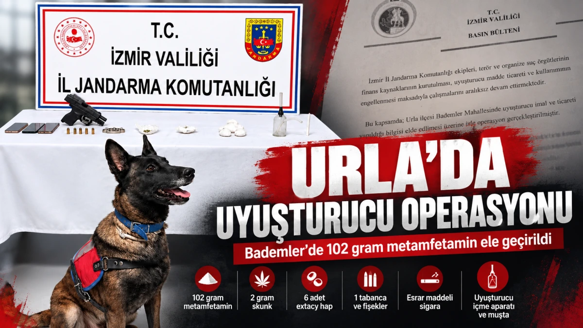 Urla’da uyuşturucu operasyonu