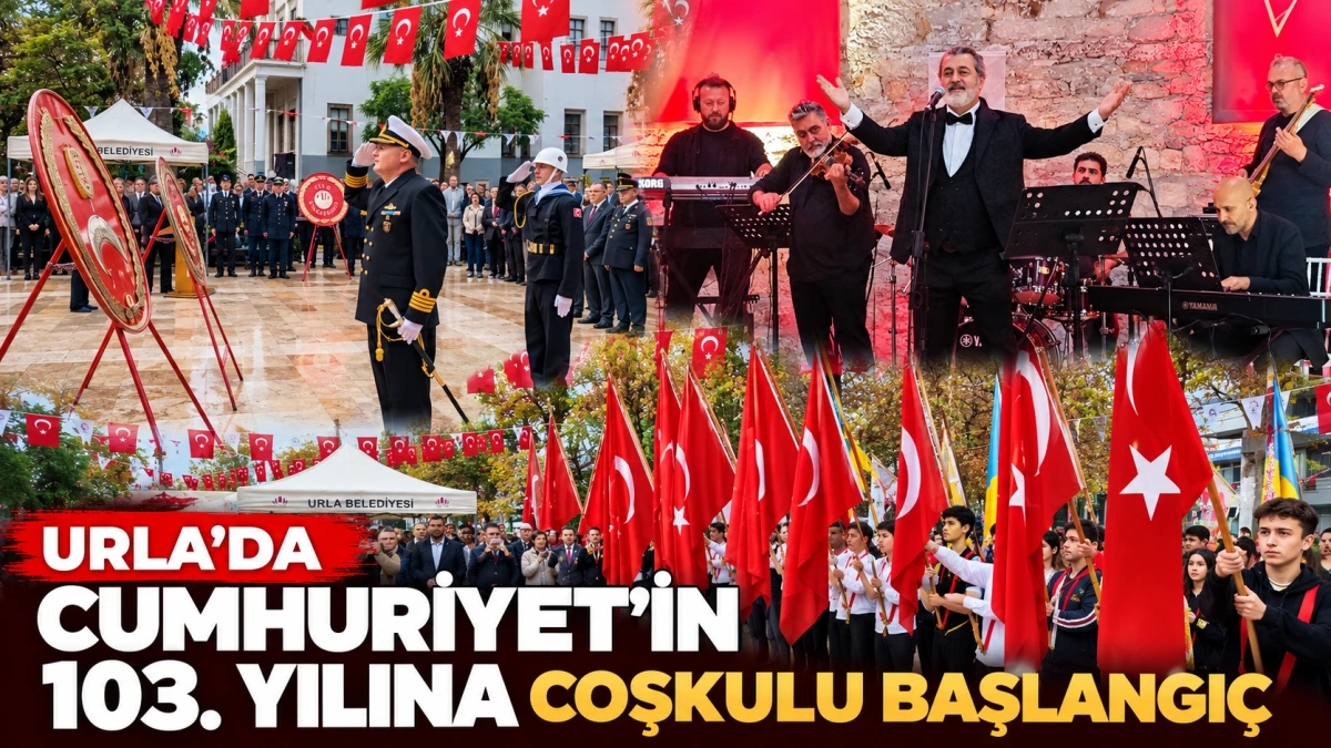 URLA’DA CUMHURİYET’İN 103. YILINA COŞKULU BAŞLANGIÇ